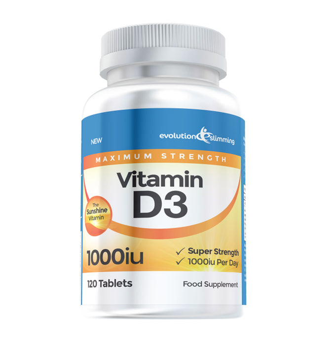 Vitamin D D3 1,000 IU Tablets - 120 Tablets