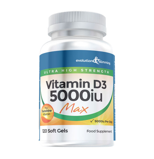 Vitamin D D3 5000iu Max Strength Soft Gel Capsules - 120 Soft Gels