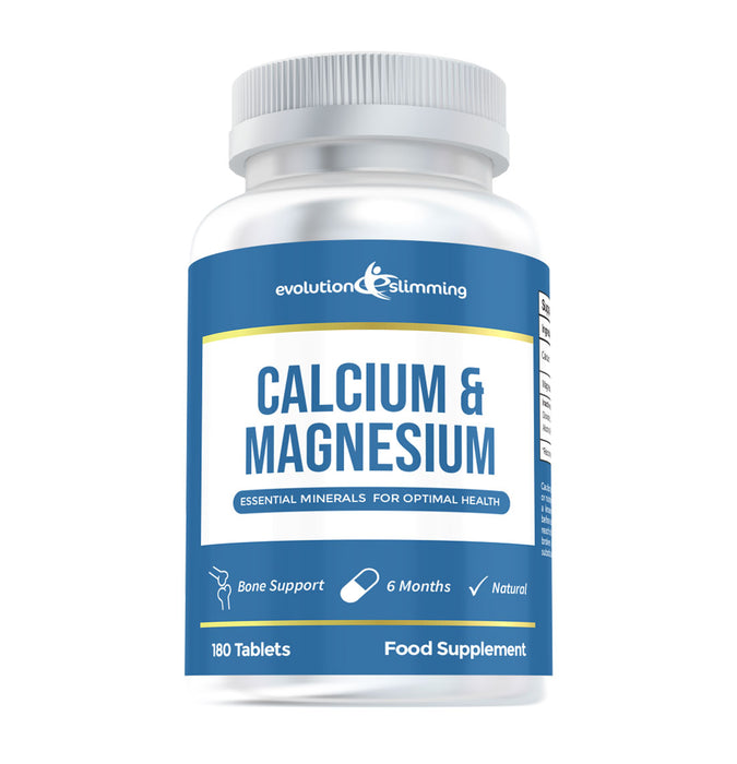 Calcium & Magnesium - Essential Minerals for Optimal Health - 180 Tablets