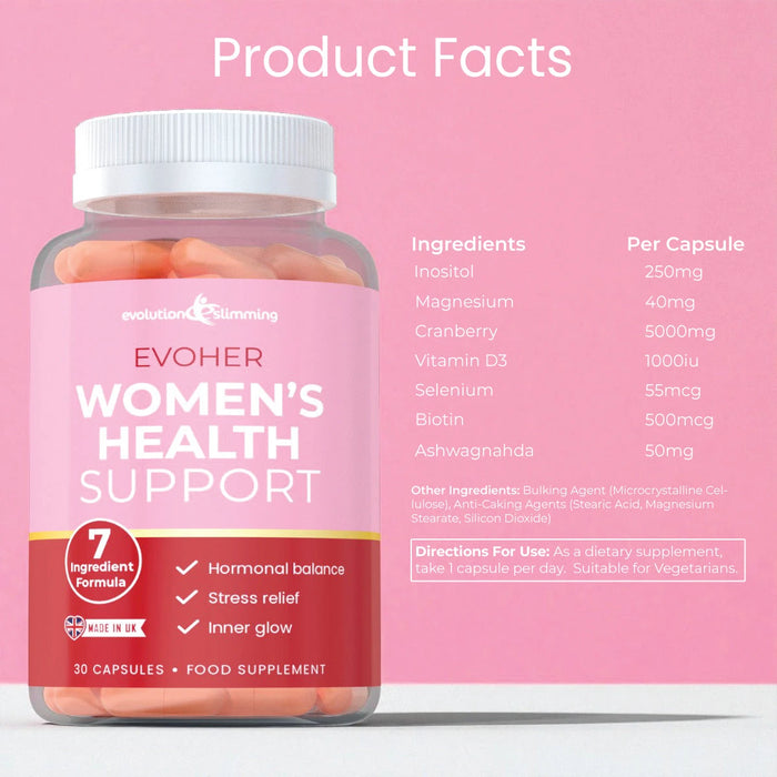 EvoHer Women's Health Supplement – Stress & Hormonal Balance Evolution Slimming