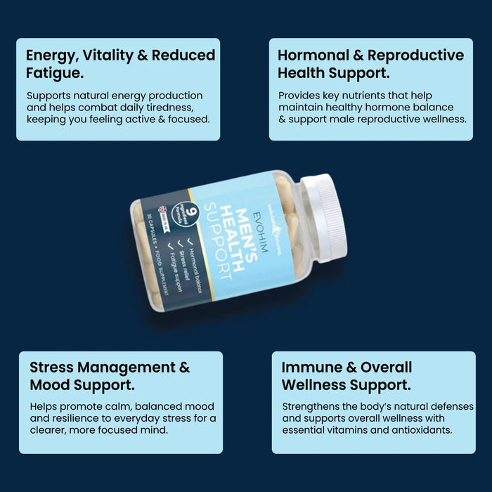 EvoHim Men's Health Supplement – Vitality & Hormonal Balance Evolution Slimming
