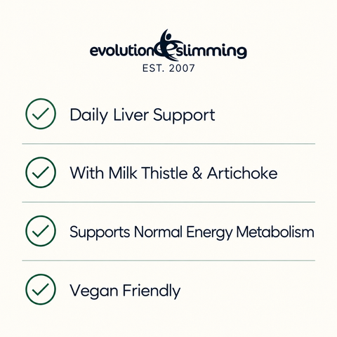 Liver Detox checklist: milk thistle and artichoke, normal energy metabolism, vegan friendly