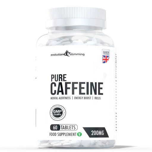 Pure Caffeine 200mg Tablets Evolution Slimming