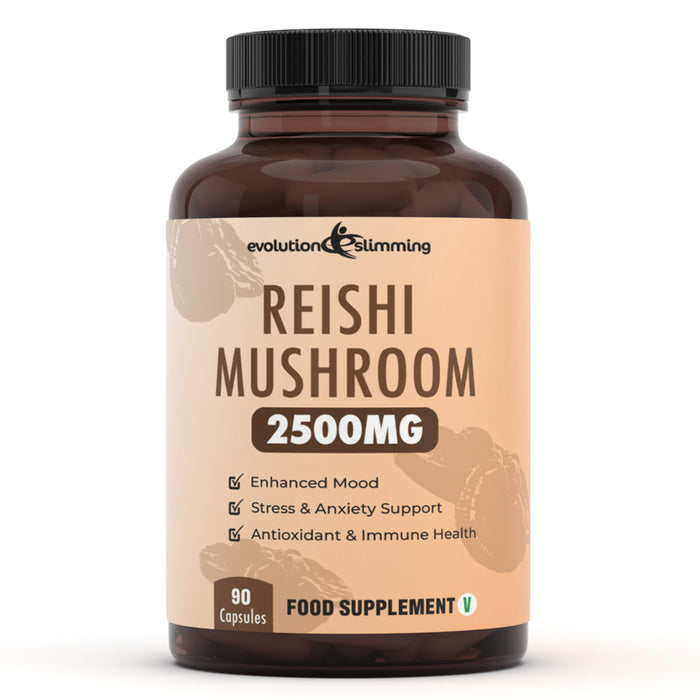 Reishi Mushroom 2500mg - Immune & Stress Support Supplement