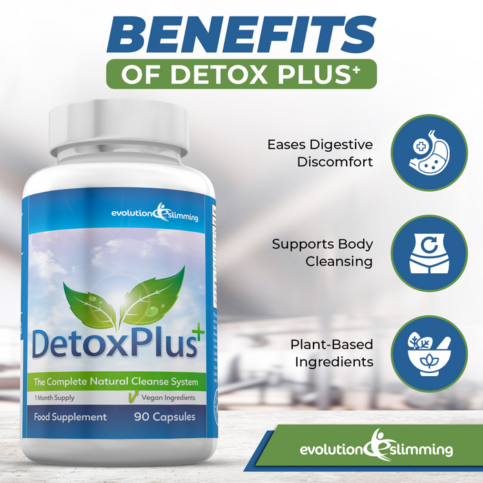 DetoxPlus Complete Cleansing System: Natural Bloating Relief and Digestive Support