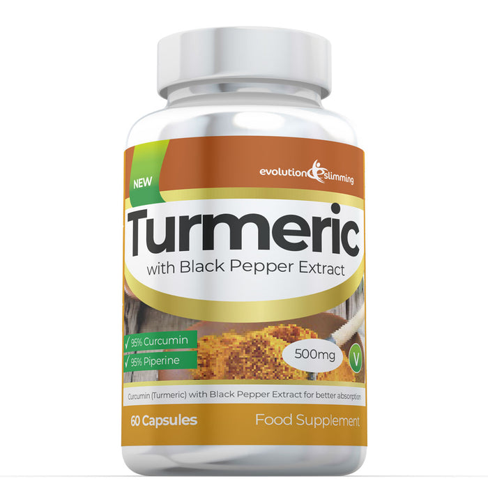 Turmeric 95% Curcumin & Black Pepper Extract 500mg