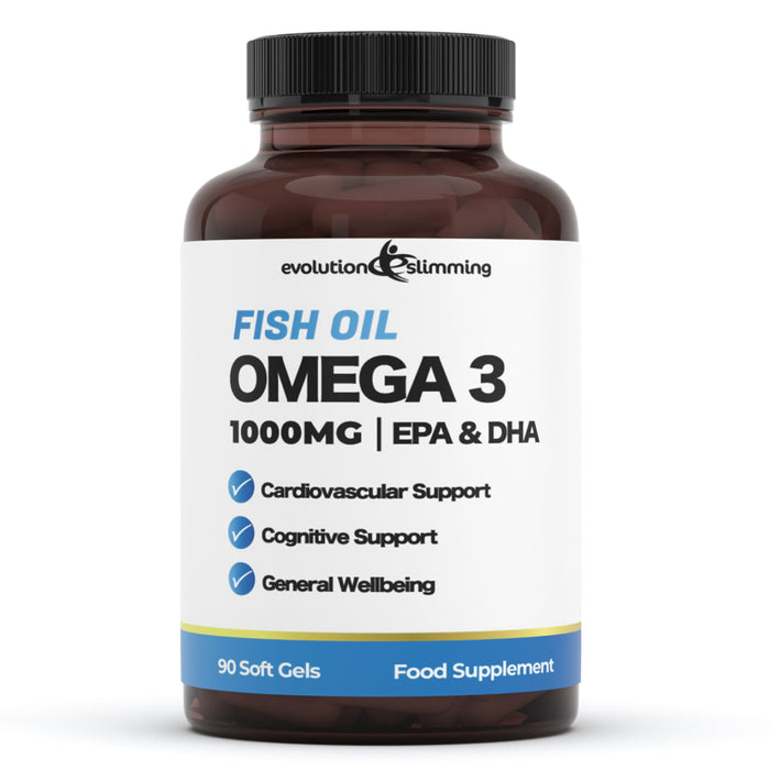 Omega 3 Fish Oil 1000mg Capsules - Rich in EPA & DHA