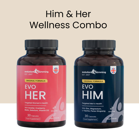 EvoHim and EvoHer men's and women's wellness duo