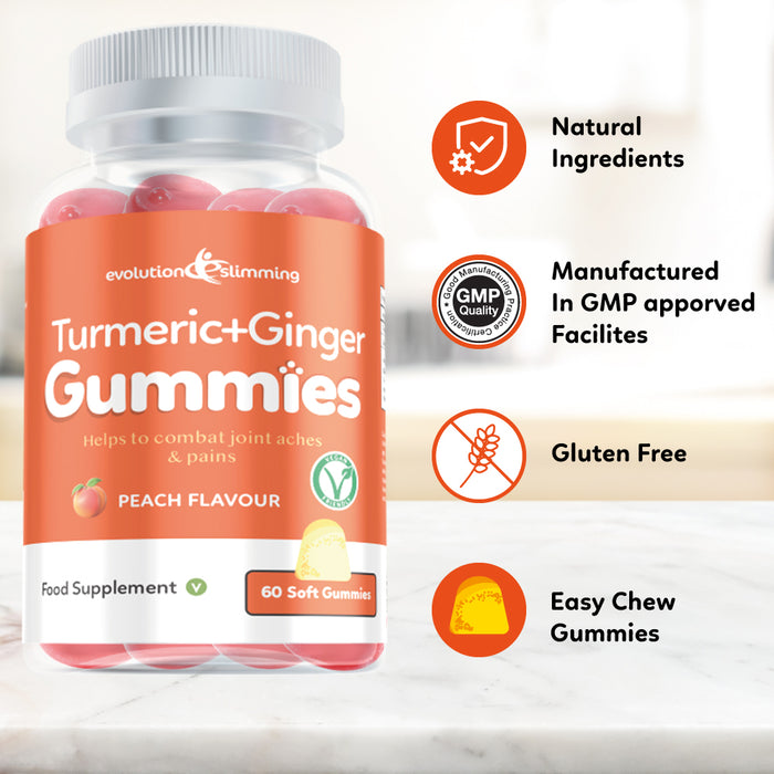 Turmeric + Ginger Gummies Vegan Friendly