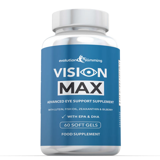 Vision Max - Natural Eye Support Supplement with Lutein, Fish Oil, Bilberry & Zeaxanthin